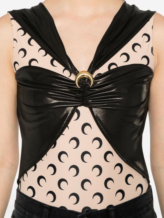  마린세르 바디수트 티셔츠 WTO393RJER0015BK99 Black - MARINE SERRE