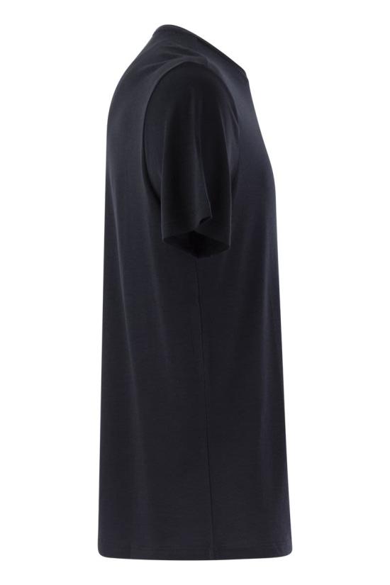  마제스틱필라쳐 반팔 티셔츠 S24M296 HTS022 003 BLUE MARINE - MAJESTIC FILATURES