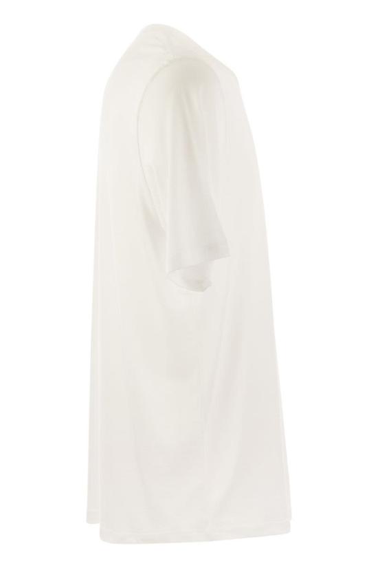  마제스틱필라쳐 반팔 티셔츠 S24M296 HTS216 001 WHITE - MAJESTIC FILATURES