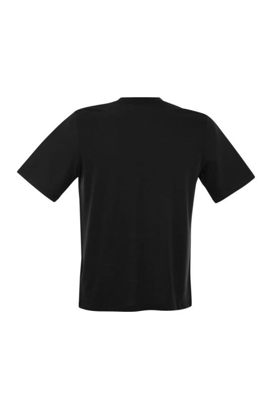  마제스틱필라쳐 반팔 티셔츠 S24M296 HTS216 002 BLACK - MAJESTIC FILATURES