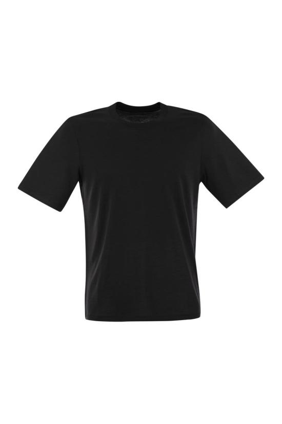  마제스틱필라쳐 반팔 티셔츠 S24M296 HTS216 002 BLACK