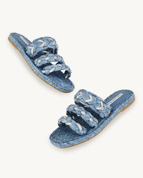  아쿠아주라 샌들 COTFLAS0RFF JEANS - AQUAZZURA