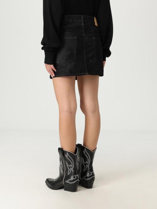 25FW 이자벨마랑에뚜왈 숏 스커트 JU0363FAC3B01E 01BK Black - ISABEL MARANT ETOILE