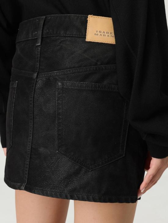 25FW 이자벨마랑에뚜왈 숏 스커트 JU0363FAC3B01E 01BK Black - ISABEL MARANT ETOILE