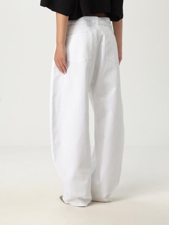 25FW 알라이아 데님 팬츠 AA9P1215D002B 000 White - ALAIA
