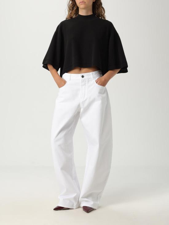 25FW 알라이아 데님 팬츠 AA9P1215D002B 000 White - ALAIA