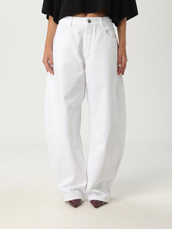 25FW 알라이아 데님 팬츠 AA9P1215D002B 000 White