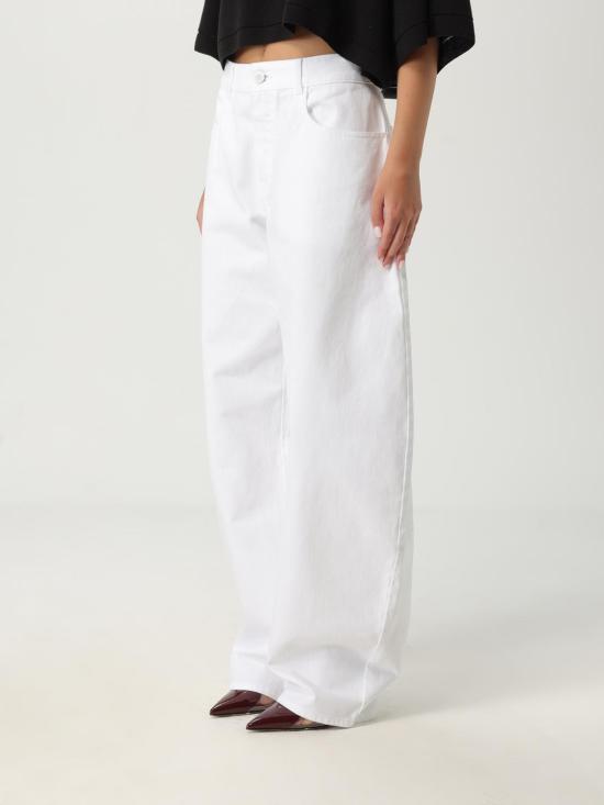 25FW 알라이아 데님 팬츠 AA9P1215D002B 000 White - ALAIA