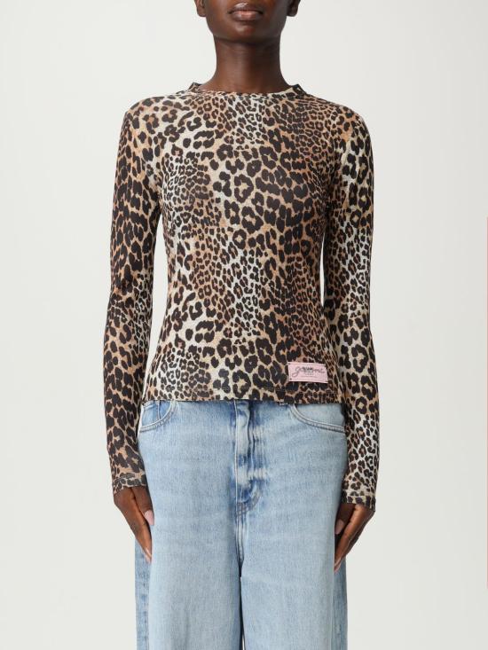 25FW 가니 긴팔 티셔츠 T4208 943 Brown