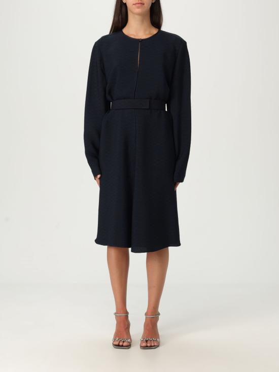 25FW 엠포리오 아르마니 미디 원피스 EW002310TE15812 FB212 Navy