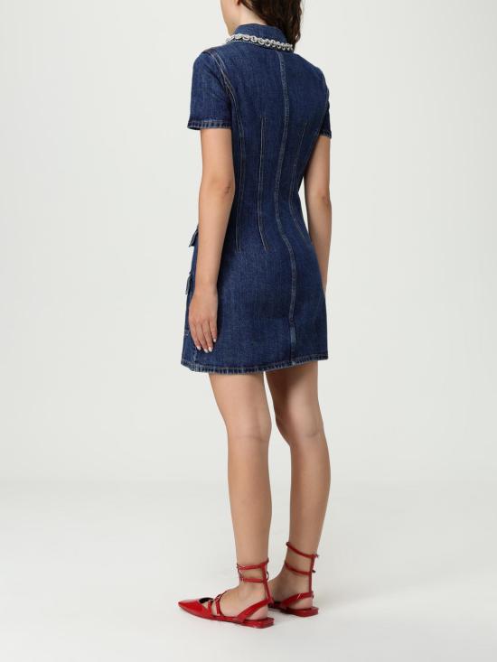 25FW 셀프 포트레이트 숏 원피스 AW25808SBL Blue - SELF PORTRAIT