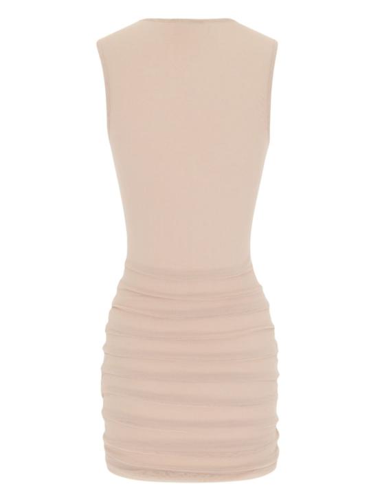  생로랑 숏 원피스 779419Y4C079749 Beige - SAINT LAURENT