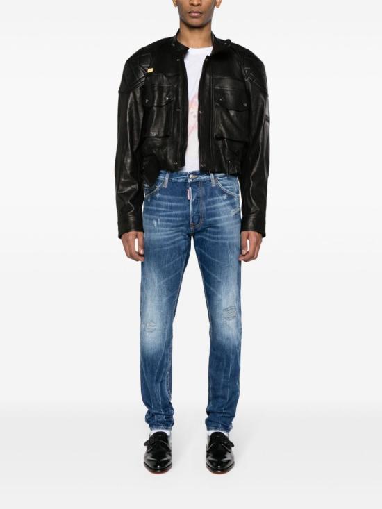  디스퀘어드2 스트레이트 팬츠 22XS71LB1378S30891470 BLUE NAVY - DSQUARED2