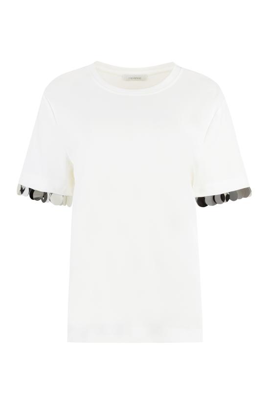  파코라반 반팔 티셔츠 24PJTE148VI0353 P112 White