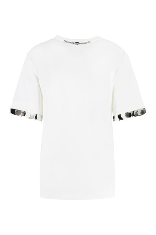  파코라반 반팔 티셔츠 24PJTE148VI0353 P112 White - PACO RABANNE