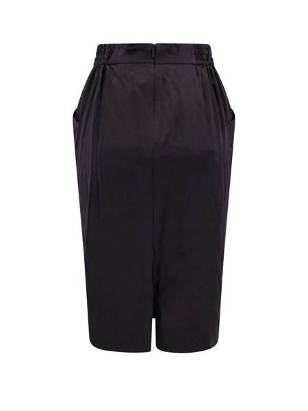  생로랑 미디 스커트 767245Y6H40 1000 BLACK - SAINT LAURENT