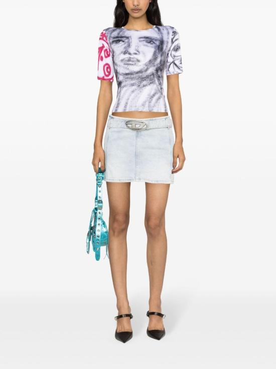  디젤 숏 스커트 A138440JGAA01 Denim - DIESEL