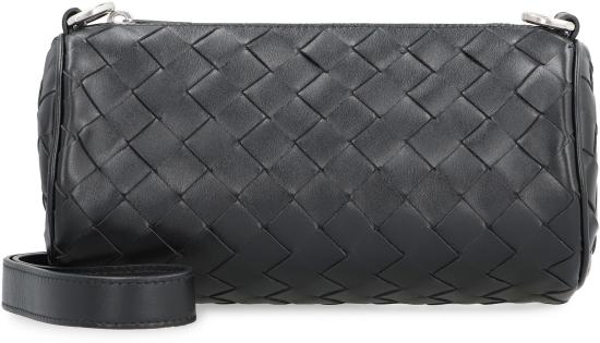  보테가베네타 미니 인트레치아토 배럴 크로스백 777391V2HL1 8803 black - BOTTEGA VENETA