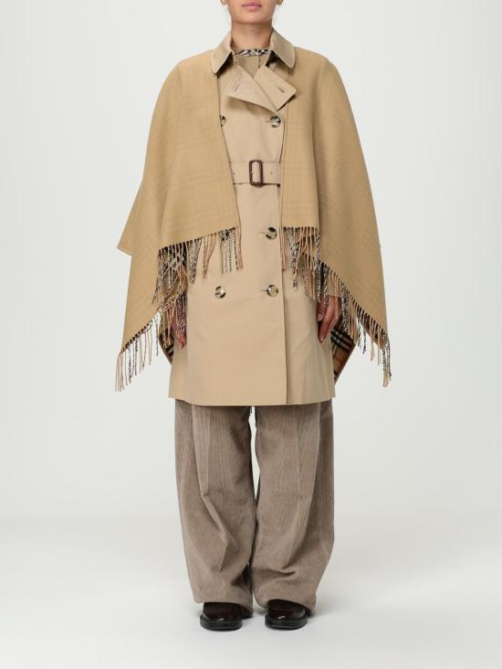25FW 버버리 체크 울 리버시블 케이프 8071673 Beige
