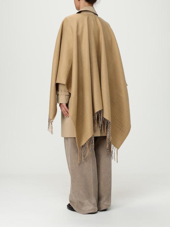 25FW 버버리 체크 울 리버시블 케이프 8071673 Beige - BURBERRY