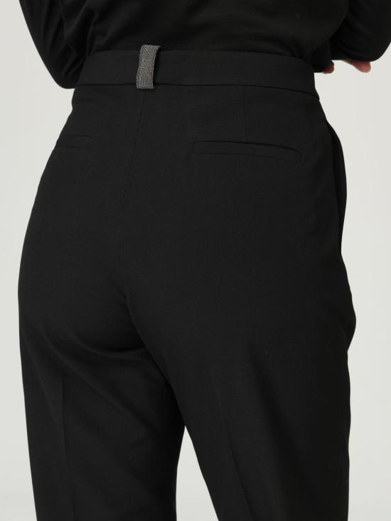 25FW 파비아나 필리피 스트레이트 팬츠 PAD215F326L530 825 Black - FABIANA FILIPPI