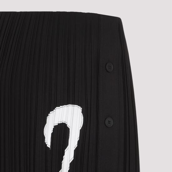  랑방 미디 스커트 RWST00055904P24 10 BLACK - LANVIN