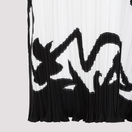  랑방 미디 원피스 RWDR00305904P24 001 WHITE - LANVIN