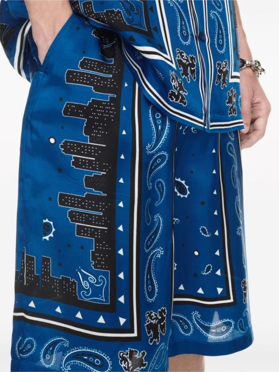  오프화이트 숏팬츠 OMCB092S24FAB001 NAUTICALB - OFF WHITE