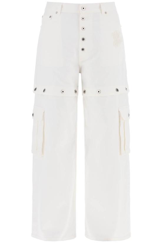  오프화이트 스트레이트 팬츠 OMYA183S24DEN001 RAWWHITE