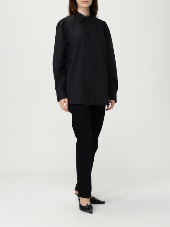 25FW 토템 셔츠 252WRT0480FB0415 263 Black - TOTEME