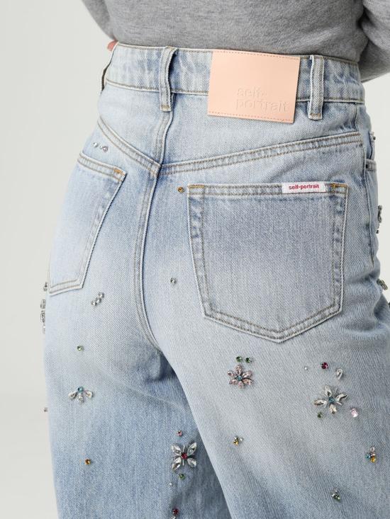 25FW 셀프 포트레이트 데님 스커트 AW25828PABL BL Denim - SELF PORTRAIT