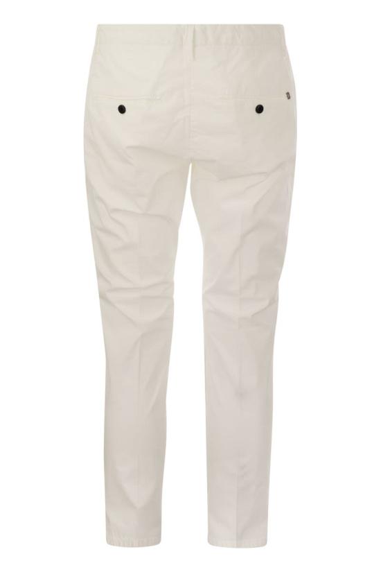  돈답 스트레이트 팬츠 UP518PSE025UPTDDU 000 WHITE - DONDUP