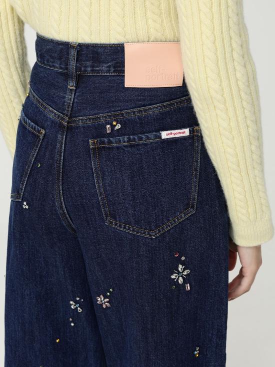 25FW 셀프 포트레이트 데님 팬츠 AW25827PBL BL Denim - SELF PORTRAIT