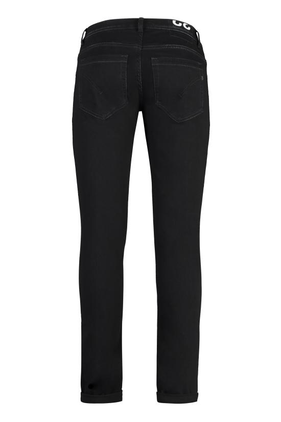  돈답 스트레이트 팬츠 UP232DS0338U 999 black - DONDUP