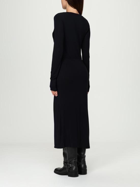 25FW 이자벨마랑에뚜왈 롱 원피스 RO0349FBC3K01E 01BK Black - ISABEL MARANT ETOILE