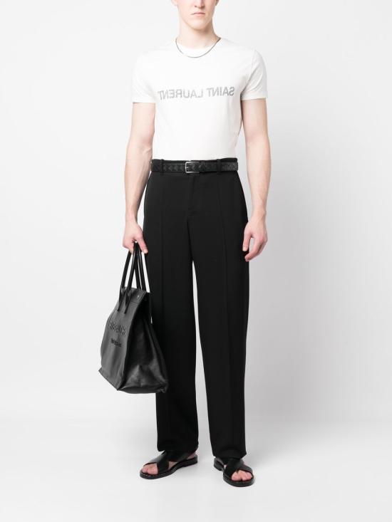  생로랑 리버스 티셔츠 663278Y37AW 9744 White - SAINT LAURENT