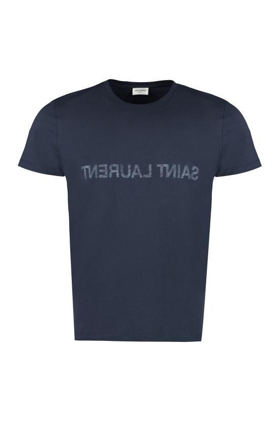  생로랑 리버스 티셔츠 663278Y37AW 4145 blue