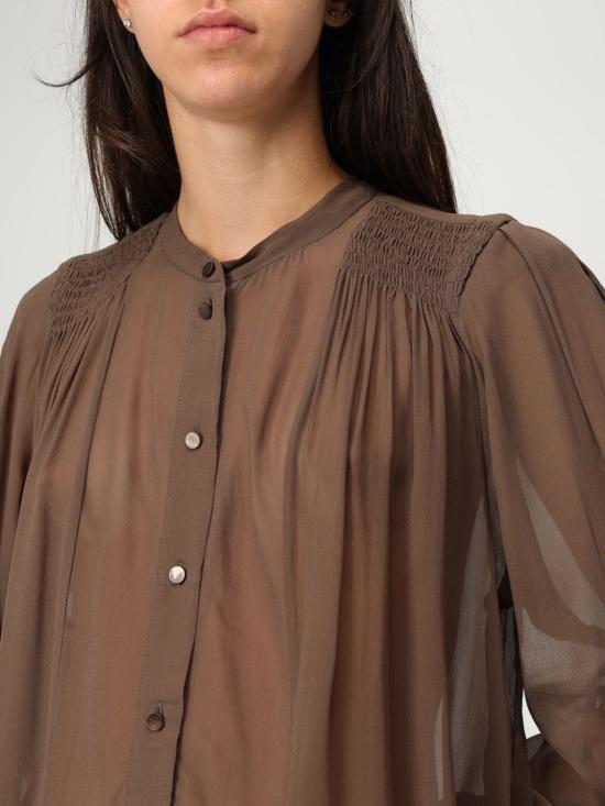 25FW 이자벨마랑에뚜왈 블라우스 HT0189FAC3J01E 67KI Kaki - ISABEL MARANT ETOILE