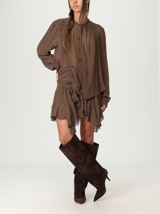 25FW 이자벨마랑에뚜왈 블라우스 HT0189FAC3J01E 67KI Kaki - ISABEL MARANT ETOILE