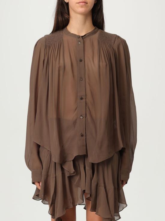 25FW 이자벨마랑에뚜왈 블라우스 HT0189FAC3J01E 67KI Kaki