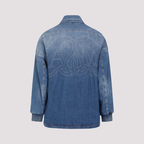  알렉산더 맥퀸 긴팔 셔츠 759125QYAAR 4211 BLUE - ALEXANDER MCQUEEN