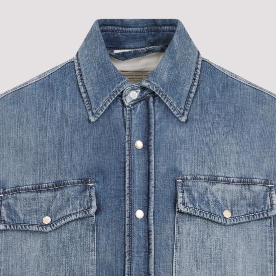  알렉산더 맥퀸 긴팔 셔츠 759125QYAAR 4211 BLUE - ALEXANDER MCQUEEN