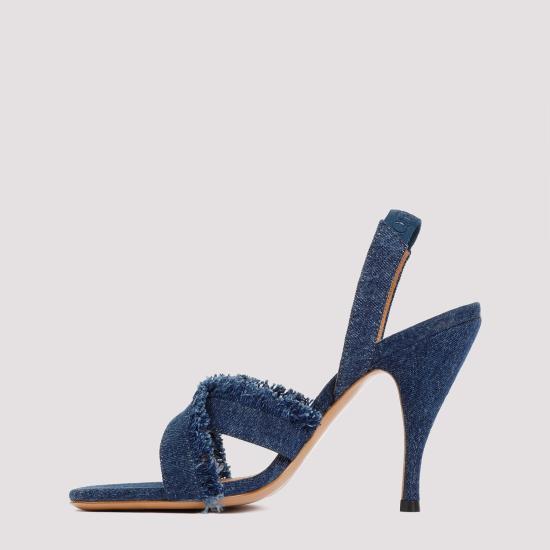  오프화이트 힐/펌프스 OWIH056S24DEN002 4949 BLUE - OFF WHITE