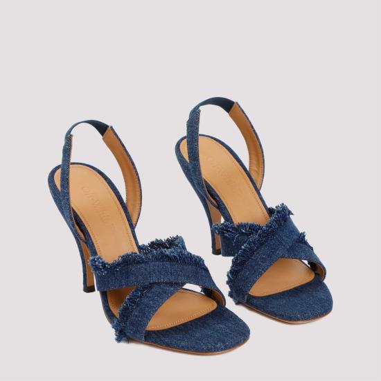  오프화이트 힐/펌프스 OWIH056S24DEN002 4949 BLUE - OFF WHITE
