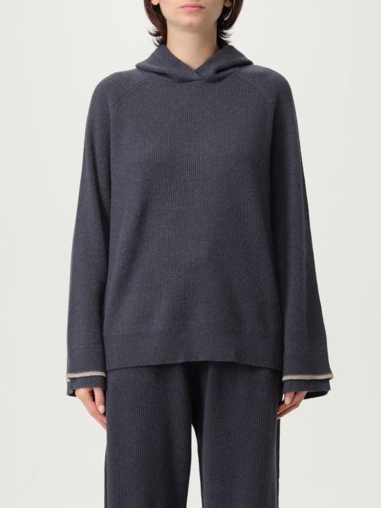 25FW 브루넬로 쿠치넬리 후드 티셔츠 M16222799 CEP19 Blue