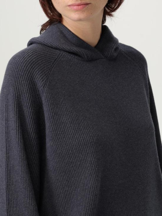 25FW 브루넬로 쿠치넬리 후드 티셔츠 M16222799 CEP19 Blue - BRUNELLO CUCINELLI