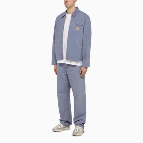 칼하트 WIP 디어본 캔버스 더블 니 팬츠 I031501CO 1YD3K BLUE - CARHARTT WIP
