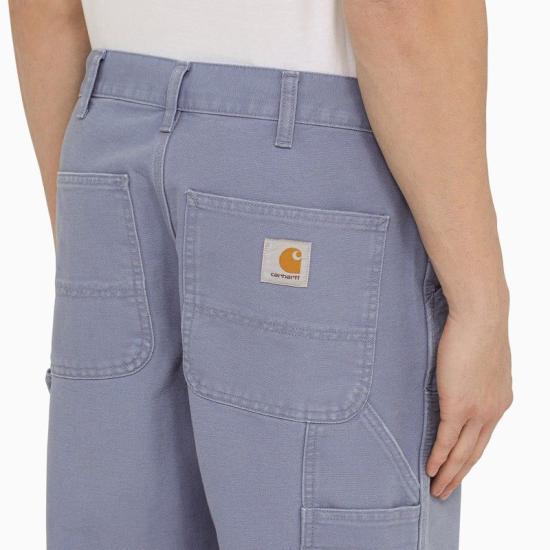  칼하트 WIP 디어본 캔버스 더블 니 팬츠 I031501CO 1YD3K BLUE - CARHARTT WIP