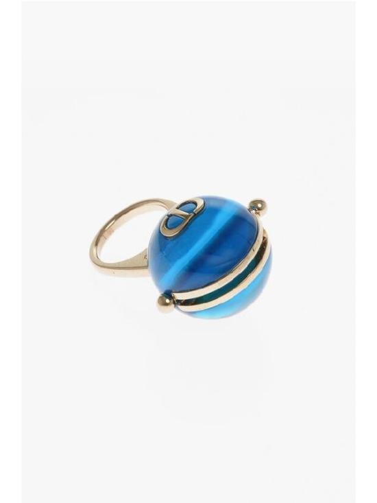  디올 이어링 R1213ARTPL GOLD BLUE - DIOR