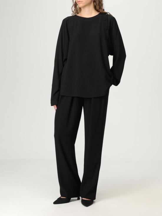 25FW 엠포리오 아르마니 스트레이트 팬츠 EW001509AF10206 UC001 Black - EMPORIO ARMANI